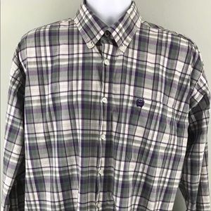 Cinch western button up flip cuff shirt